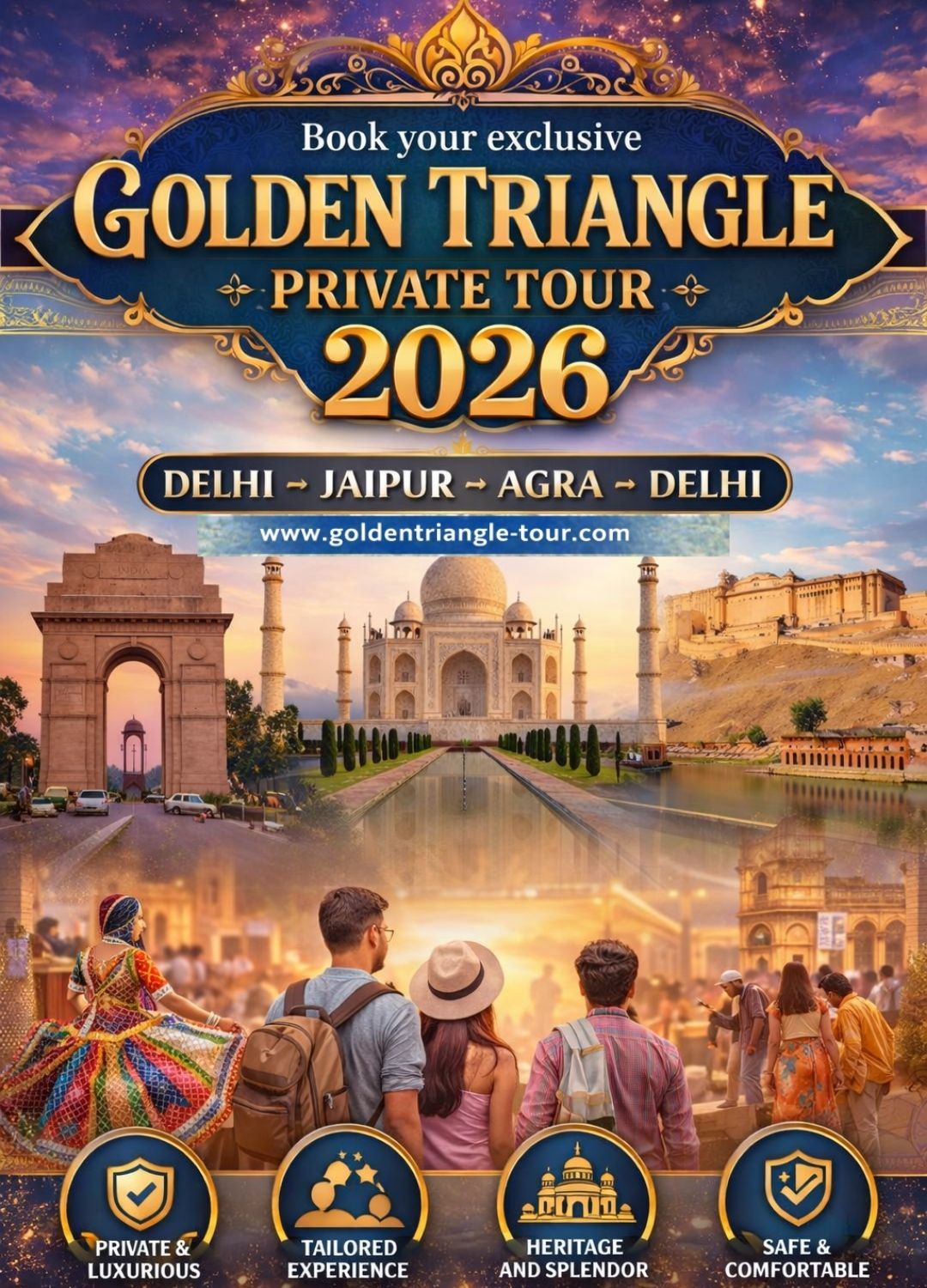 Golden triangle private tour 2026
