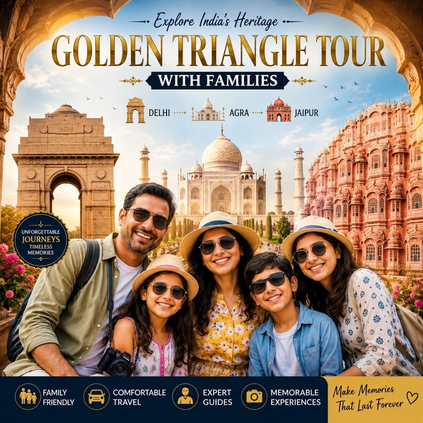 Golden Triangle Tour With Family